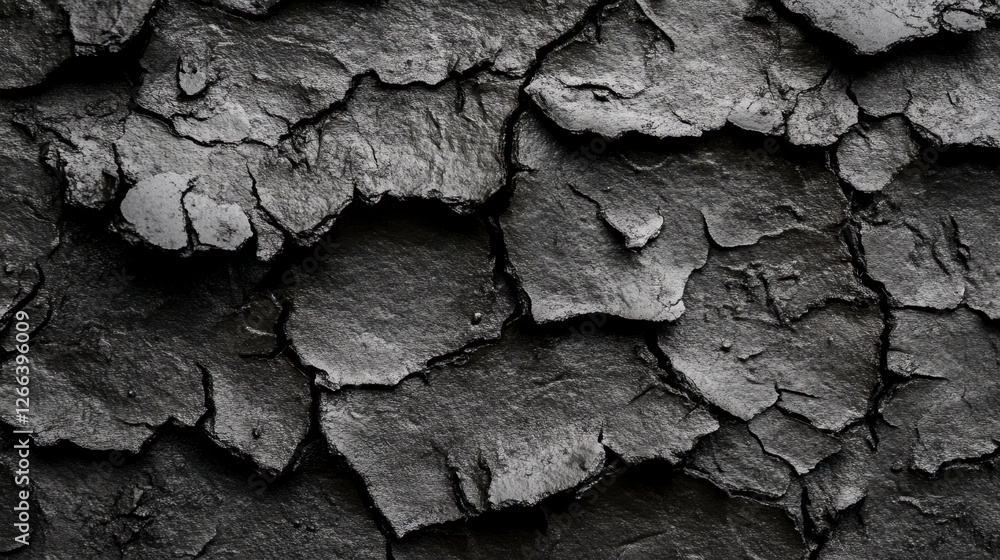 Textured Surface of Dark Cracked and Peeling Paint or Coating Textured Surface of Dark Cracked and Peeling Paint or Coating