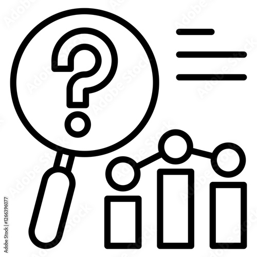 problem analysis single icon