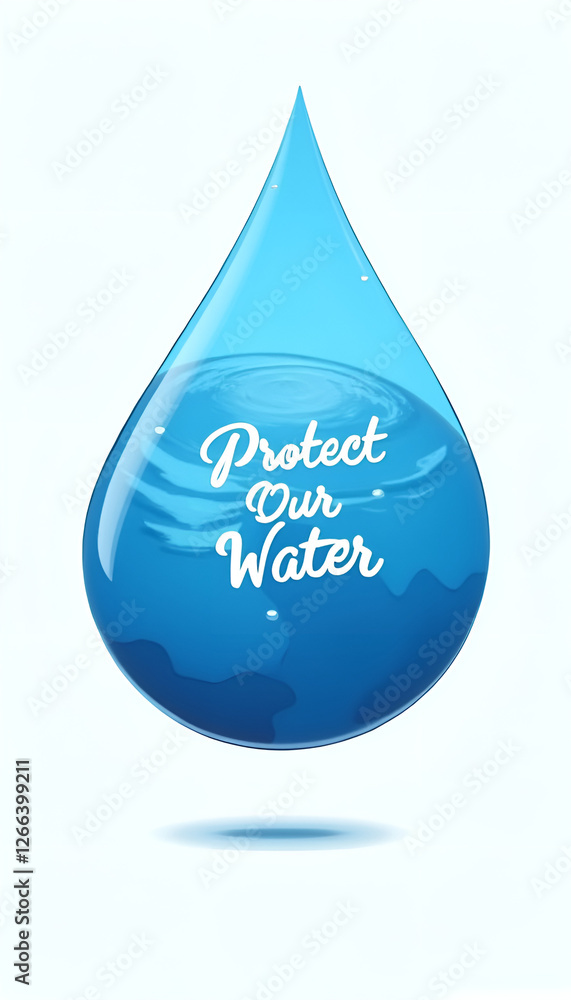 Poster for International Water Day featuring Poster for International Water Day featuring
