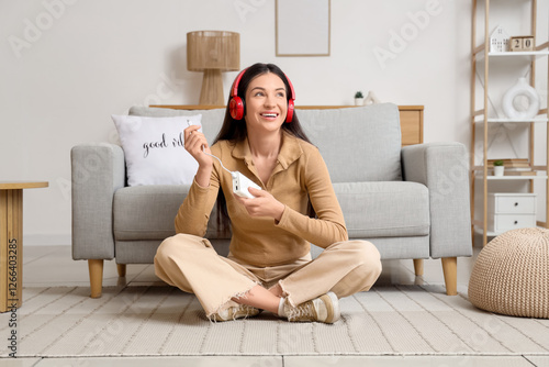 Beautiful young woman with ...