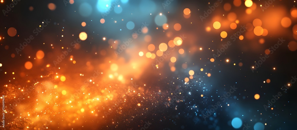 Fototapeta premium Abstract Fire Sparks Bokeh Background