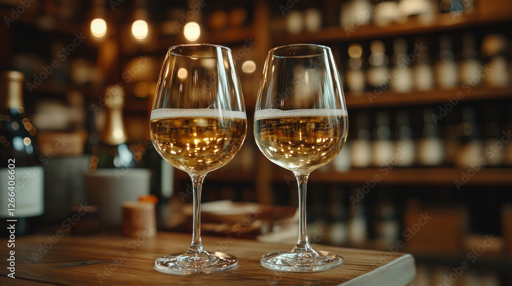 Small party celebrating a new book launch, with wine glasses raised in a chic bookstore setting Small party celebrating a new book launch, with wine glasses raised in a chic bookstore setting