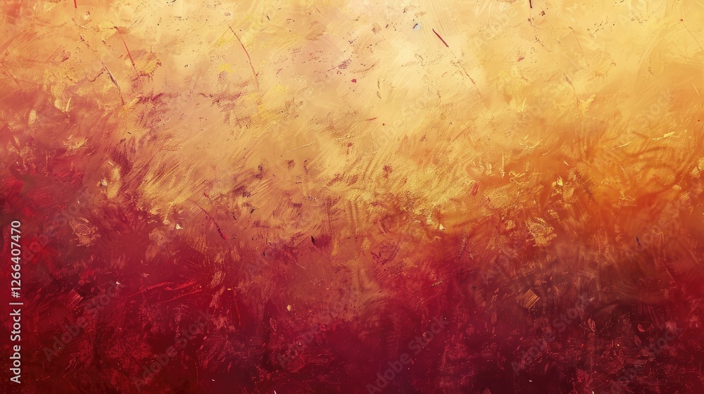 Abstract background with warm red and yellow tones, showcasing the texture of an oil painting Abstract background with warm red and yellow tones, showcasing the texture of an oil painting