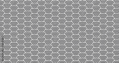 Repeating pattern of black and white arches, simple trendy geometric seamless