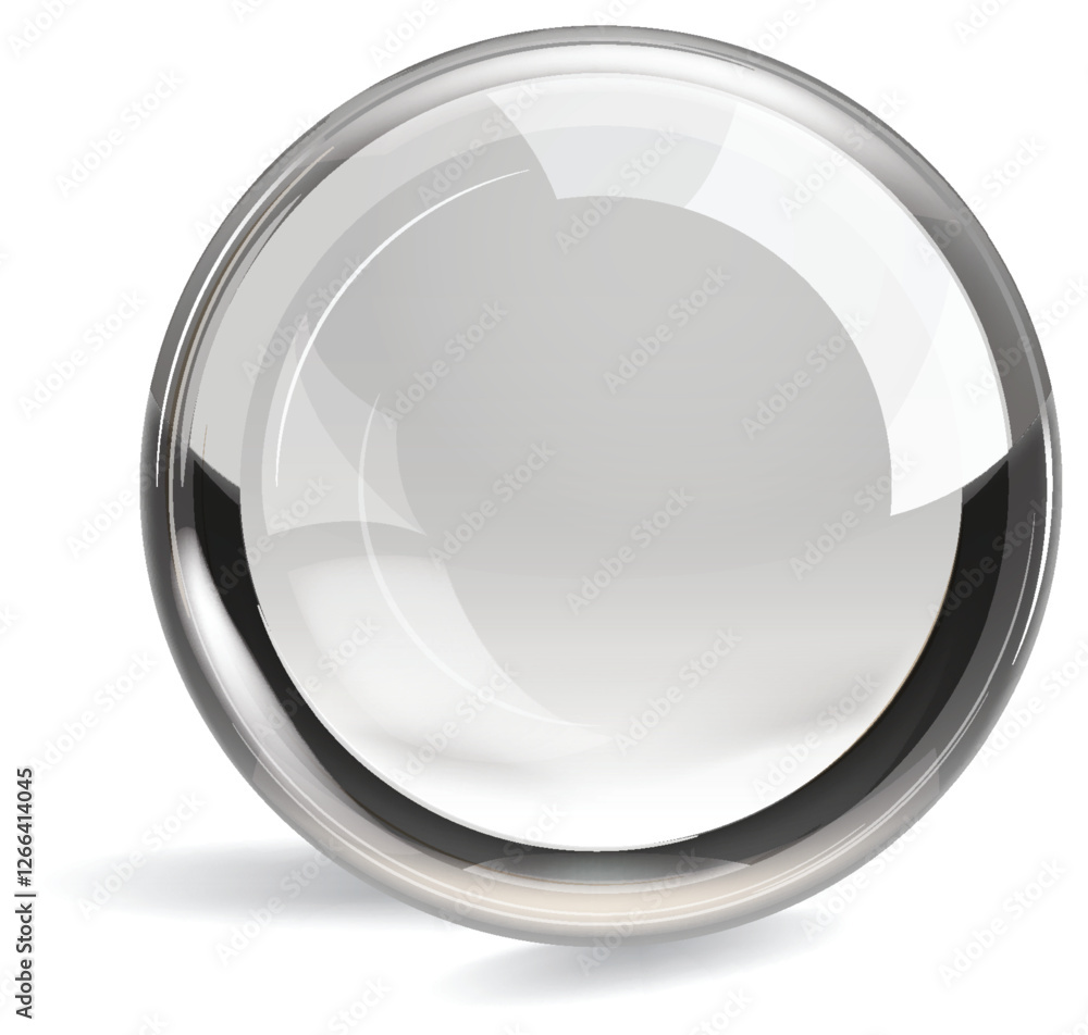 Glossy Transparent Sphere Illustration Glossy Transparent Sphere Illustration