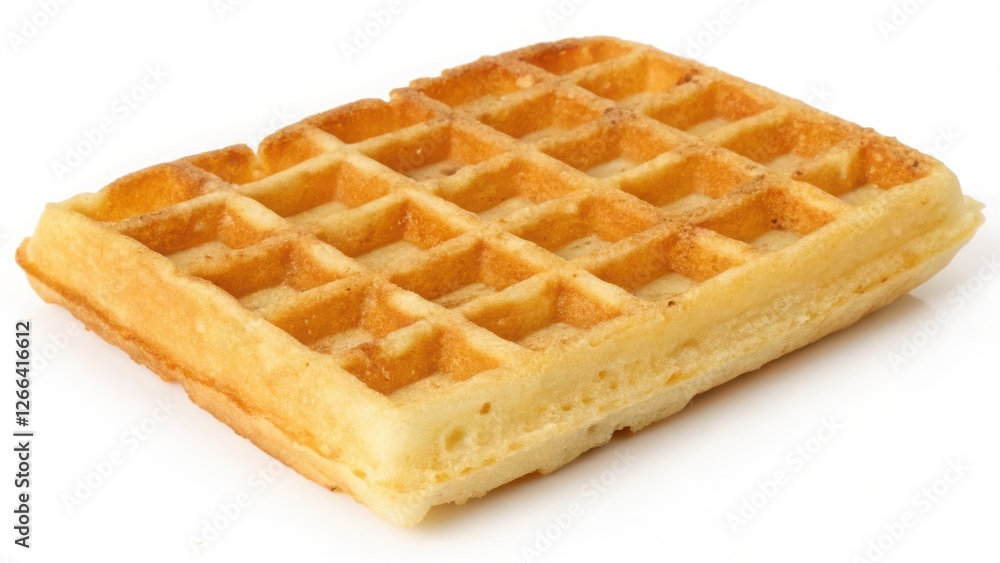 isolated waffles on a white background isolated waffles on a white background