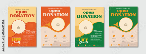 Fundraising Charity Flyer, Donation Banner, Charity flyer template