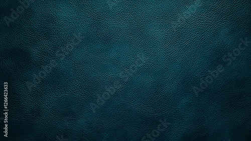 Deep teal textured leather background -ai photo