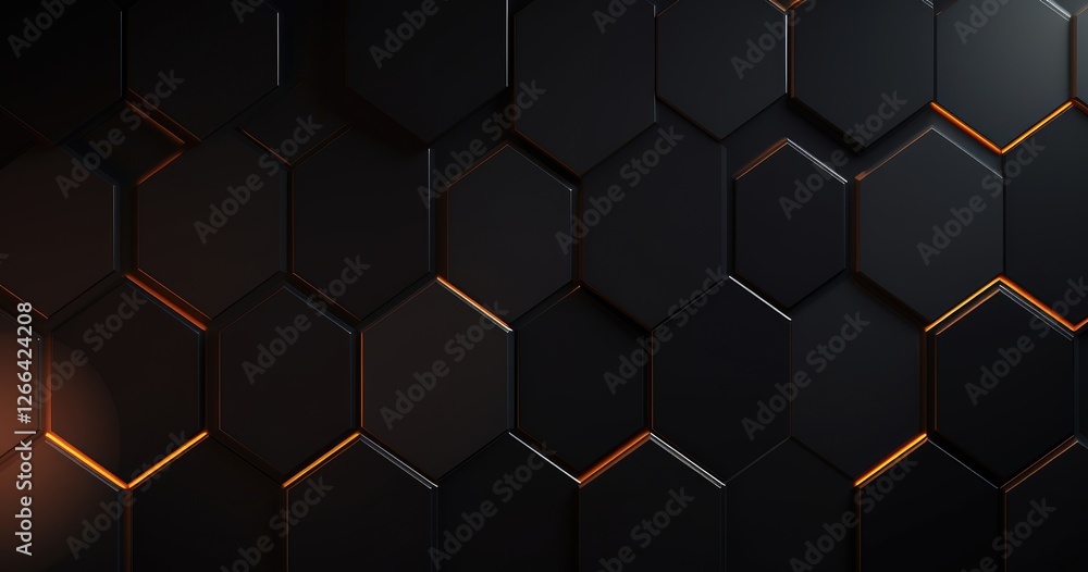 Abstract beautiful random background with hexagon pattern and lighting effect Abstract beautiful random background with hexagon pattern and lighting effect