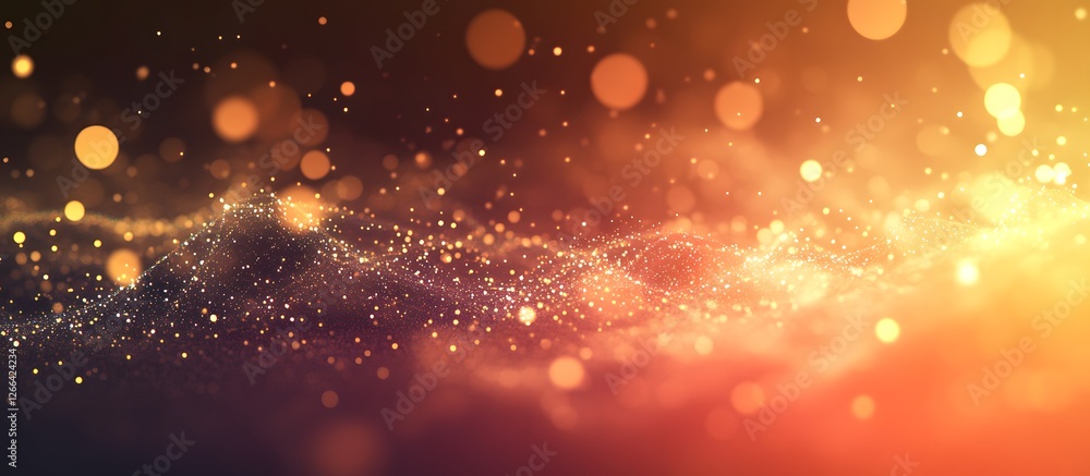Obraz premium Abstract gold particles background
