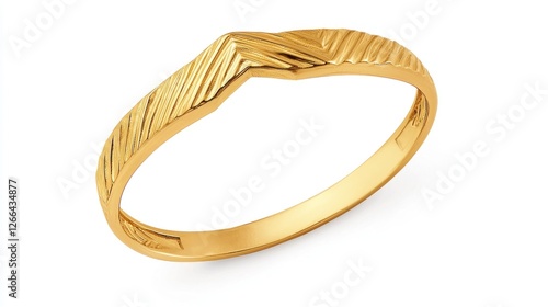Gold ring, intricate design, studio shot, white background