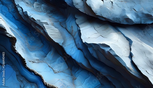 Wallpaper Mural Dynamic blue rock formations earth’s crust abstract photography nature background aerial view geological concept Torontodigital.ca