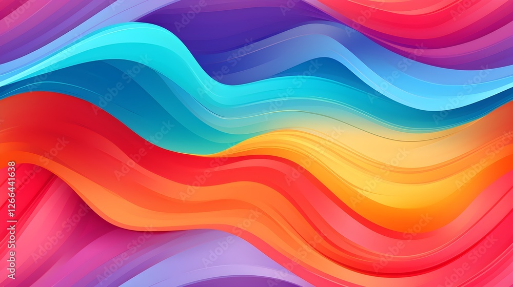 Vibrant Colorful Abstract Waves Background Swirling Fluid Design Dynamic Gradient Texture Vibrant Colorful Abstract Waves Background Swirling Fluid Design Dynamic Gradient Texture