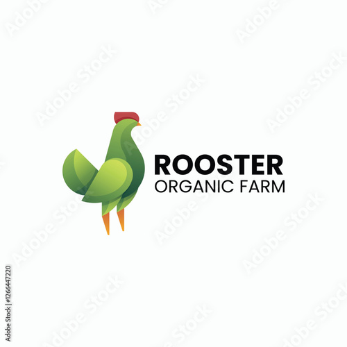 Rooster Gradient Colorful Logo