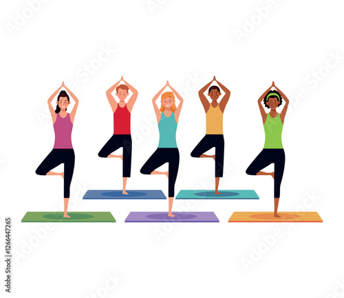 Fitness class workout icon