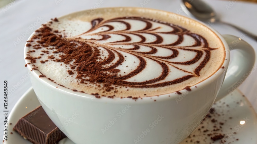 cappuccino foam chocolate dusted cappuccino foam chocolate dusted