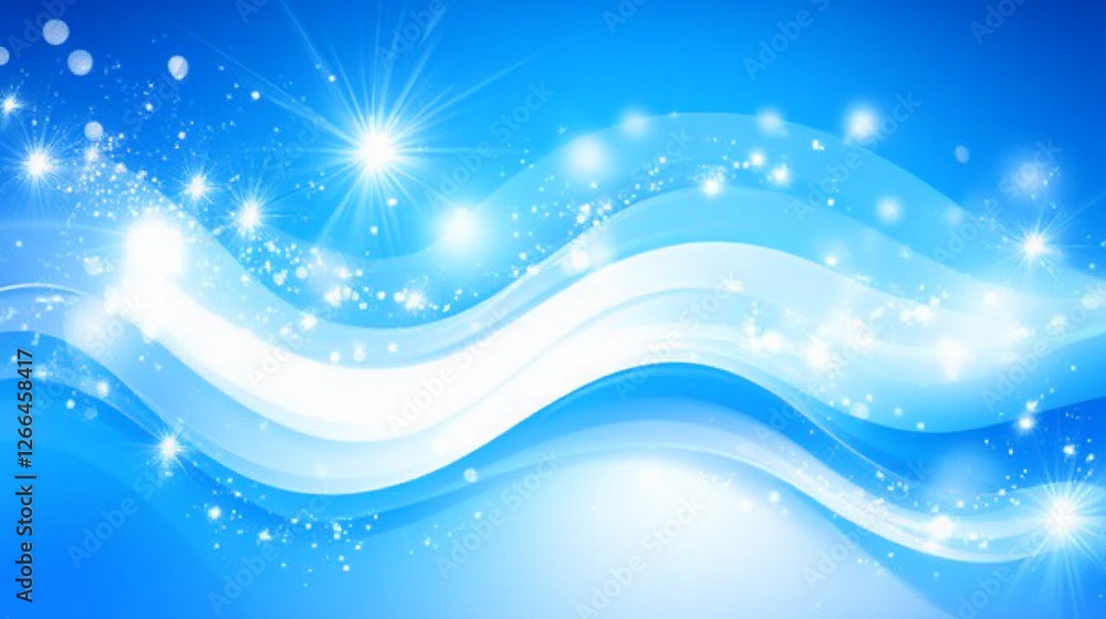 Blue wave sparkle background, digital design, website banner Blue wave sparkle background, digital design, website banner