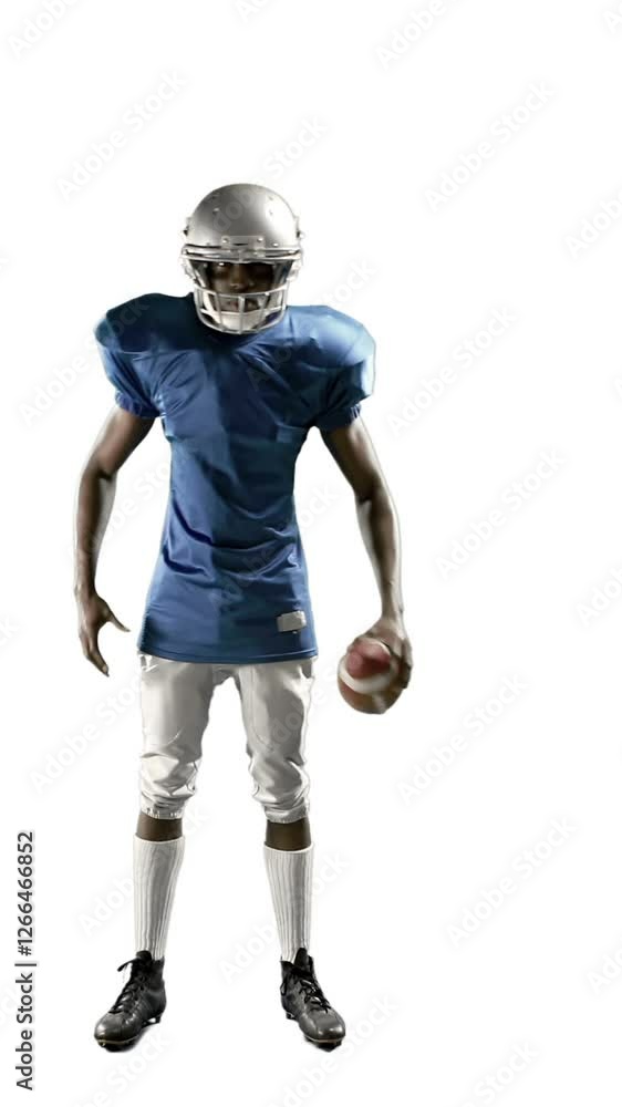 American football player playing American football player playing