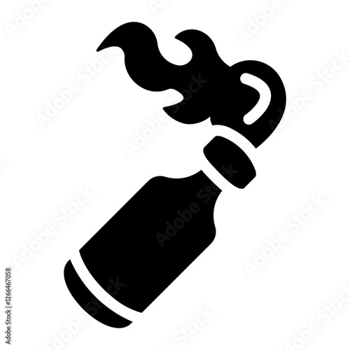molotov cocktail Solid icon