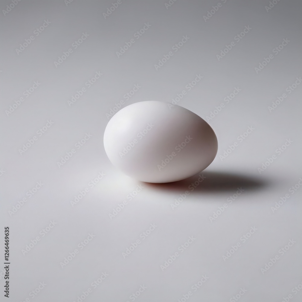 White Egg isolated on white background Generative AI White Egg isolated on white background Generative AI