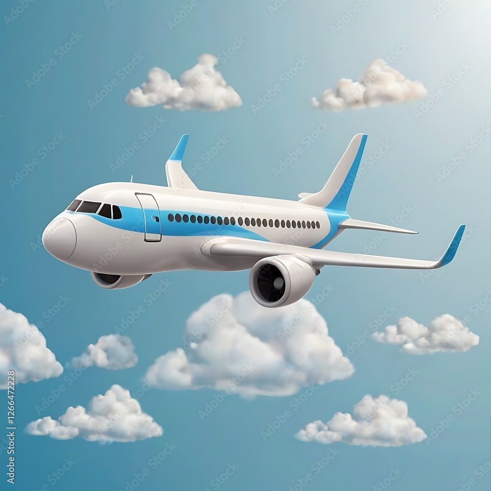 Obraz premium airplane in the sky