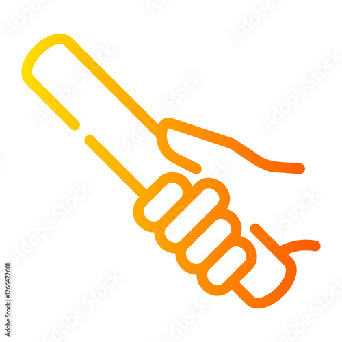 baton Line Gradient Icon