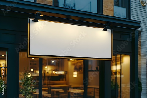 Wallpaper Mural Creative Uses for Blank White Restaurant or Shop Signboards with Copy Space Torontodigital.ca