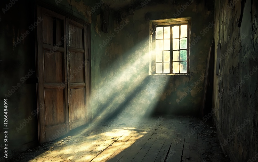 Fototapeta premium sunlight shining through a window