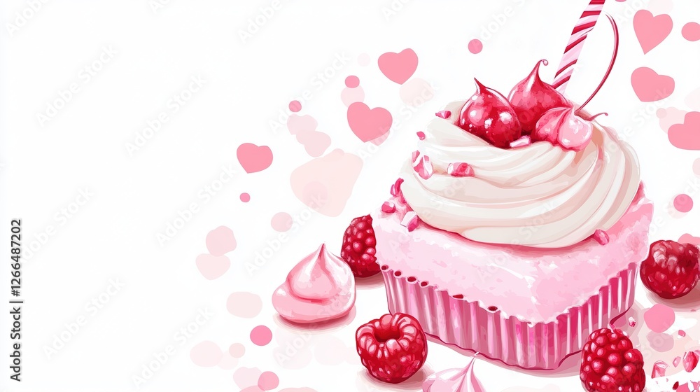 Delicious Pink Sweet Dessert Square Isolated on Transparent Background, Featuring a Soft and Tempting Treat with Decorative Details. Delicious Pink Sweet Dessert Square Isolated on Transparent Background, Featuring a Soft and Tempting Treat with Decorative Details.