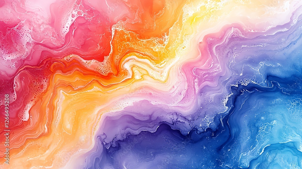 Abstract rainbow liquid swirls background texture Abstract rainbow liquid swirls background texture