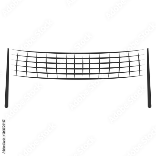 Volleyball field set icon design