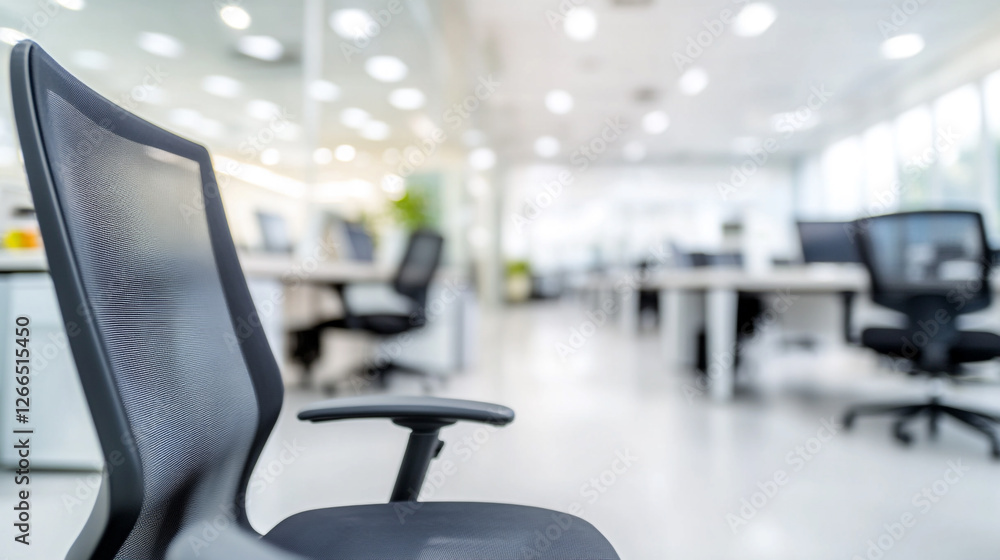 Bright office environment with blurred details creating a serene workspace atmosphere Bright office environment with blurred details creating a serene workspace atmosphere