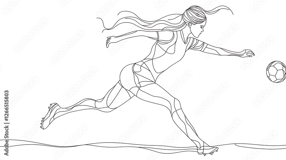 Obraz premium running man silhouette