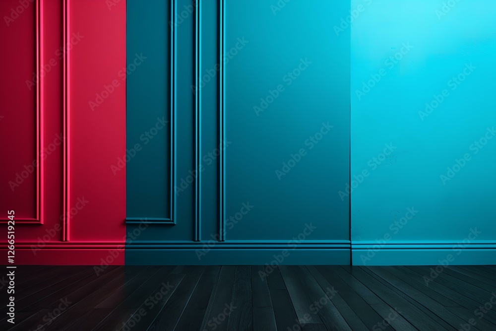 empty room with wooden floor empty room with wooden floor