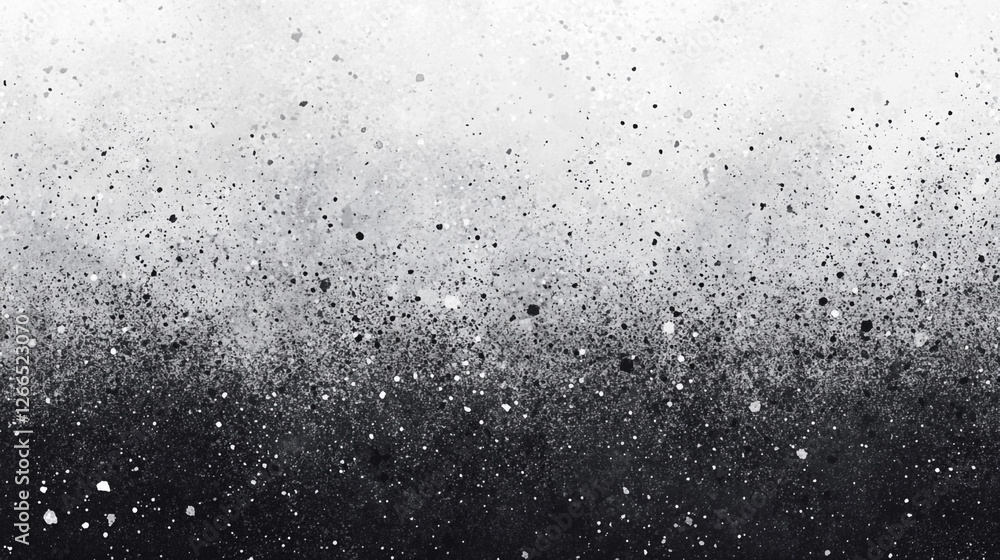 Obraz premium Halftone gradient background with a faded grit texture creating a captivating monochrome aesthetic for artistic designs