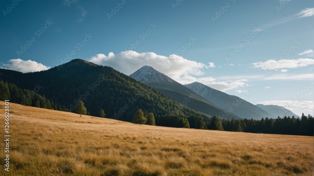 mountains in the distance with a grassy field and trees in the foreground mountains in the distance with a grassy field and trees in the foreground