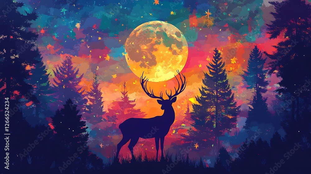 deer in the forest deer in the forest