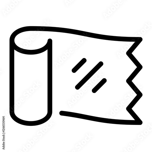 plastic wrap line icon