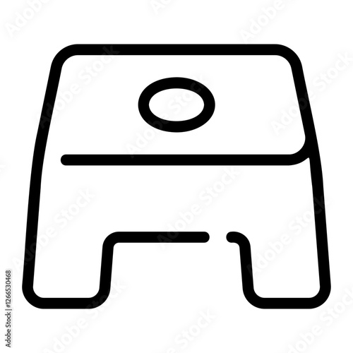 stool stand line icon