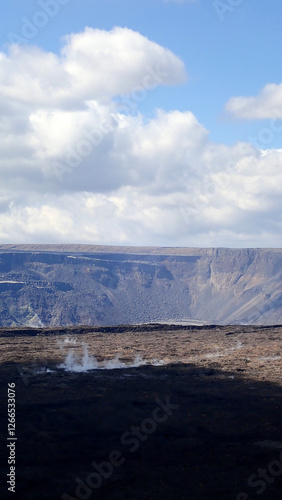 Steaming Earth at Halemaʻumaʻu Crater