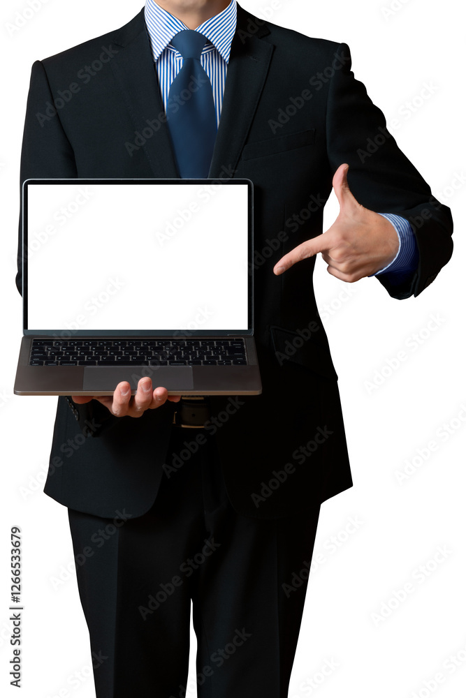 コンピューターを持った男 (man holding computer) コンピューターを持った男 (man holding computer)