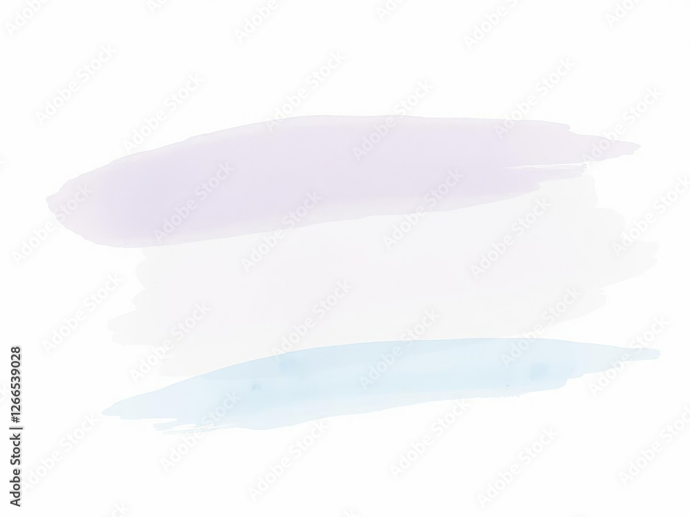 Obraz premium Delicate watercolour paint strokes on a textured paper, watercolour effects, paper texture