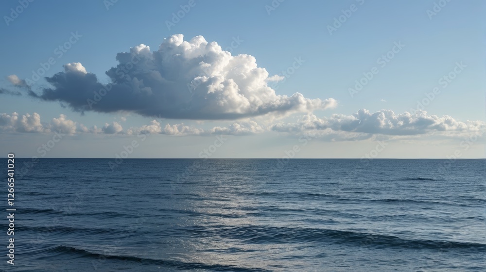 there is a large cloud that is over the ocean there is a large cloud that is over the ocean