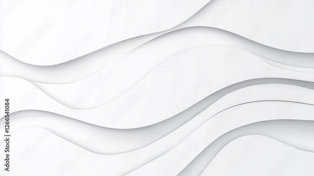 Fototapeta premium Elegant abstract background featuring smooth, flowing curves in soft beige and gold tones. A minimalist and modern design perfect for presentations, branding, or luxury aesthetics.
