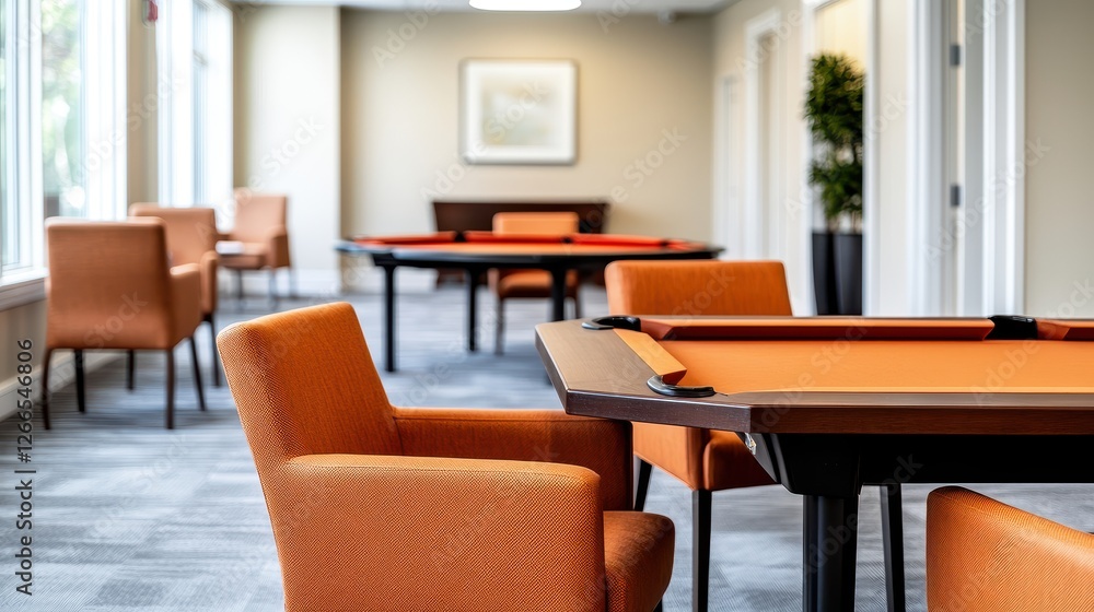 Elderly Accessible Design Concept, Modern Recreational Areas for Senior Living with Comfortable Seating and Engaging Spaces Elderly Accessible Design Concept, Modern Recreational Areas for Senior Living with Comfortable Seating and Engaging Spaces