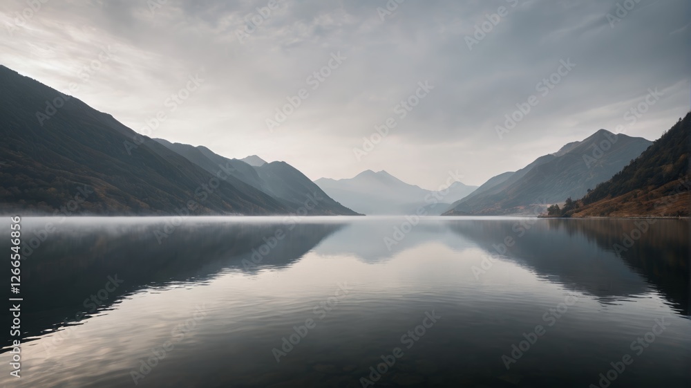 mountains are reflected in the water of a lake mountains are reflected in the water of a lake