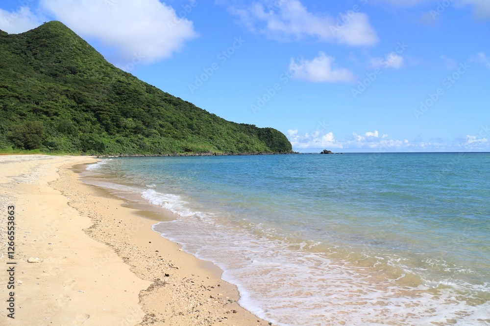 沖縄県久米島のアーラ浜 沖縄県久米島のアーラ浜