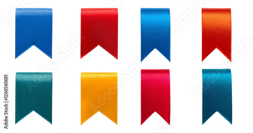 Free Download Colorful Ribbon Banners in Various Shades for Decoration and Crafting, isolated on transparent background - GFXLoad