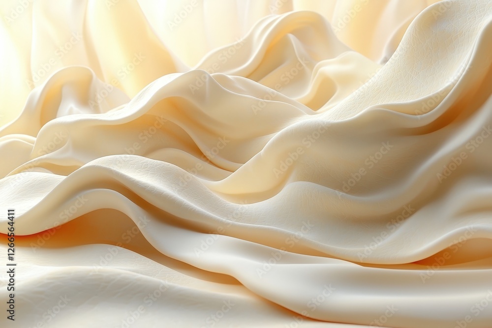 Obraz premium A closeup view of a dynamic white and orange wave displaying fluid movement and energy
