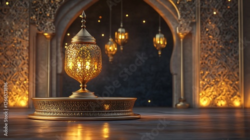arabic lamp on the wall